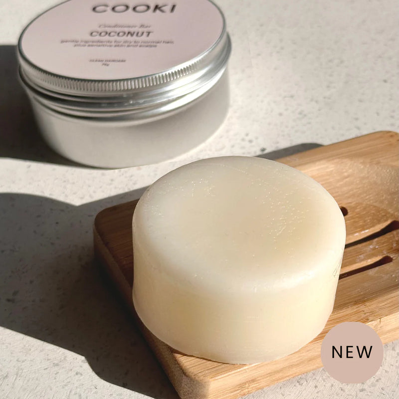 Cooki Haircare Coconut Conditioner Bar With Tin 75g