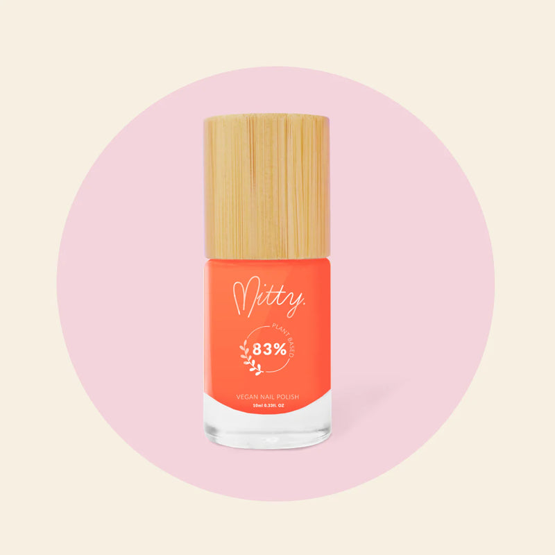 Mitty 83% Plant based Vegan polish Coral 10ml