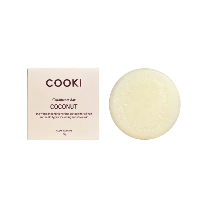 Cooki Haircare Coconut Conditioner Bar With Tin 75g