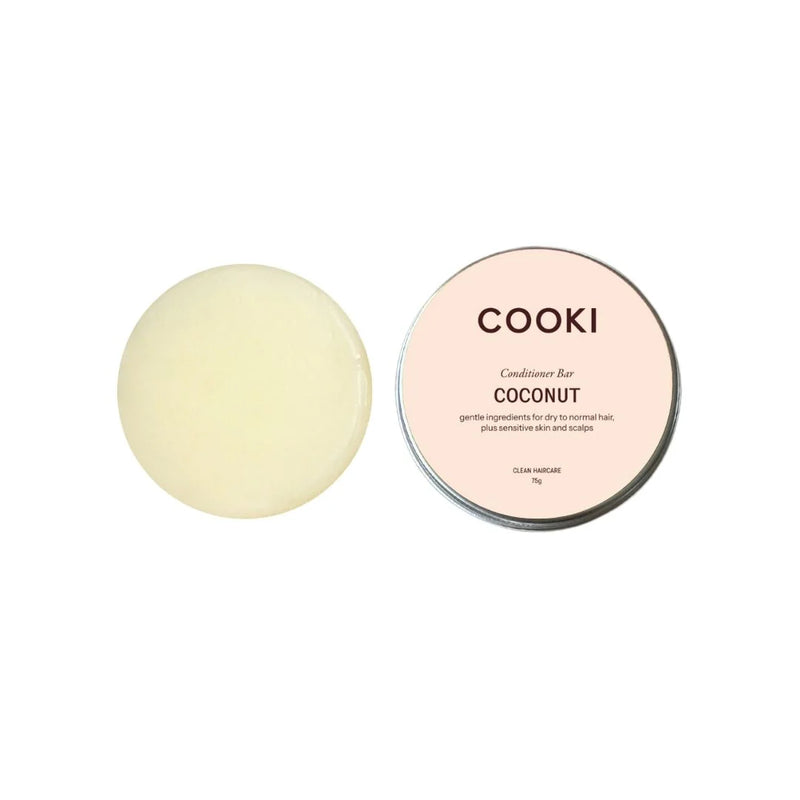 Cooki Haircare Coconut Conditioner Bar With Tin 75g