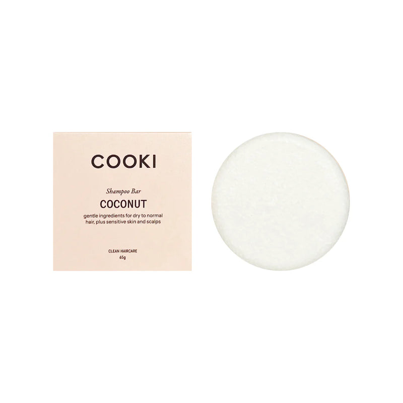 Cooki Haircare Coconut Shampoo Bar With Tin 65g