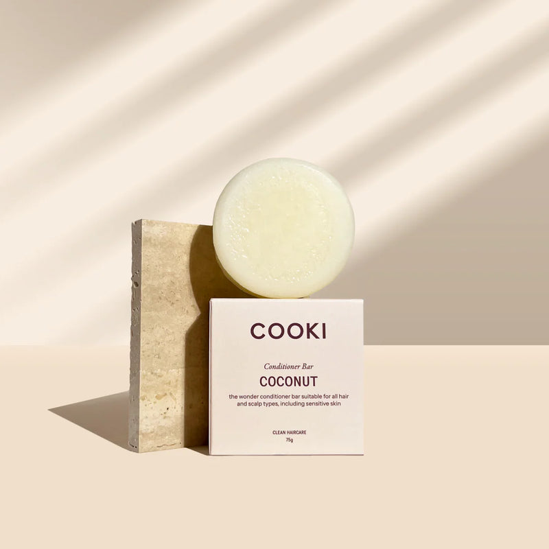 Cooki Haircare Coconut Conditioner Bar With Tin 75g