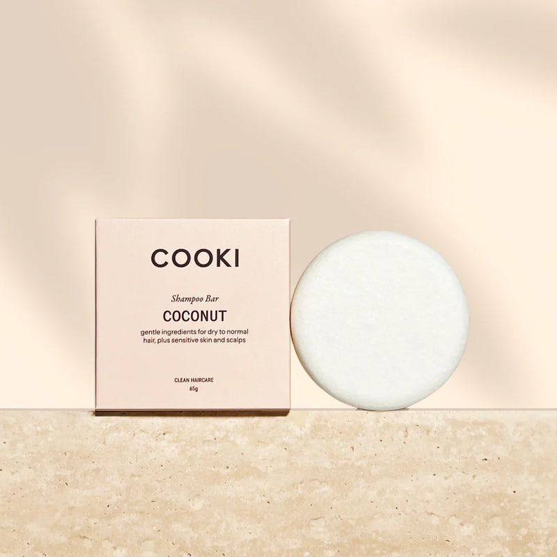 Cooki Haircare Coconut Shampoo Bar With Tin 65g