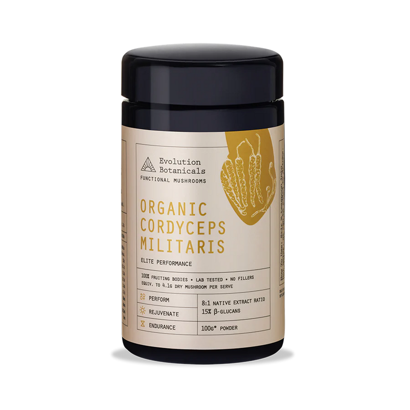 Evolution Botanicals Organic Cordyceps Militaris Elite Performance 100g