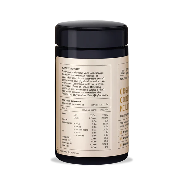 Evolution Botanicals Organic Cordyceps Militaris Elite Performance 100g