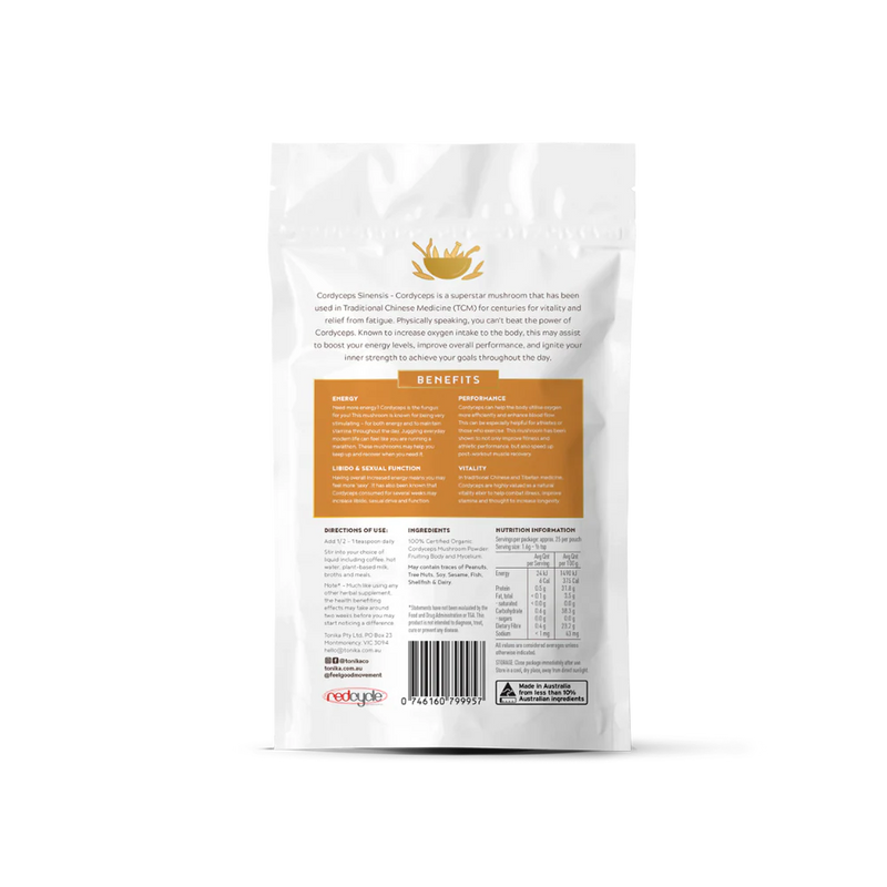 TONIKA Organic Cordyceps Powder - 90g