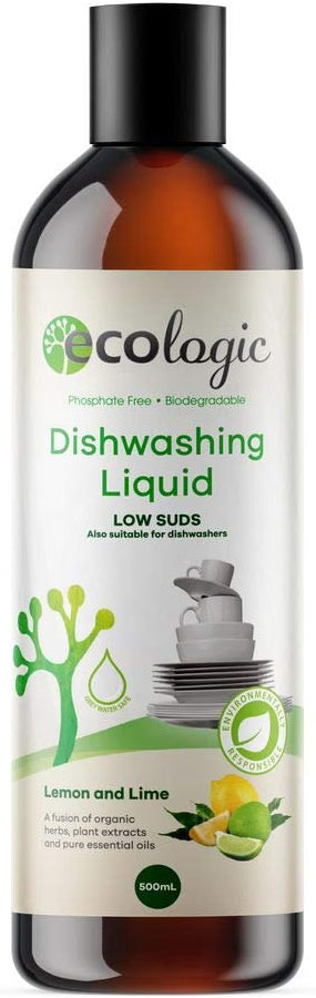 Ecologic Dishwashing Liquid Lemon & Lime 500ml