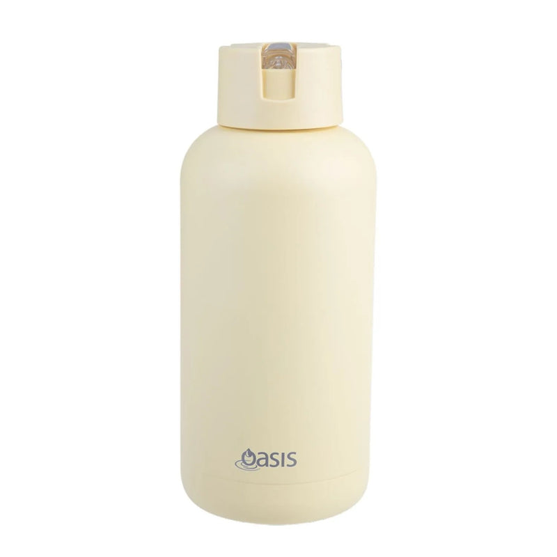 Oasis Ceramic Lined S/S T/ Wall INS Moda Drink Bottle 1.5L (Daffodil)