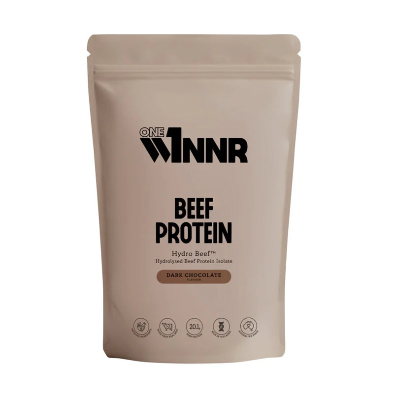 ONE W1NNR Hydrolysed Beef Protein Isolate Dark Chocolate 500g