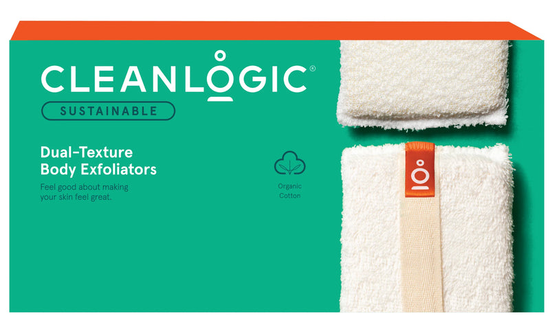 Cleanlogic Sustainable Dual-Texture Body Scrubber