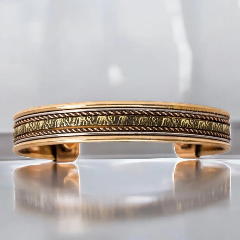 Zurit Premium Copper Bracelet Elephant Carving