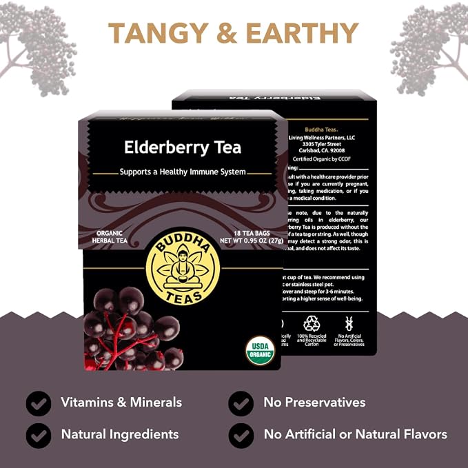 Buddha Teas Elderberry Tea 18tb