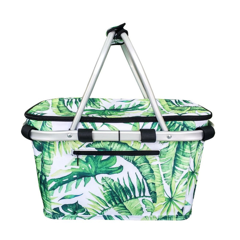 SACHI Insulated Basket W/Lid Jungle