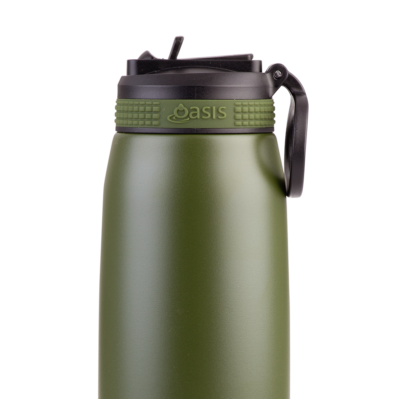 Oasis Stainless Steel Double Wall Insulated Sports Bottle 780ml – Forest Green | Large Capacity Vacuum Sports Drink Bottle