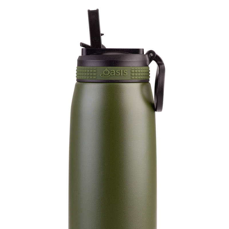 Oasis Stainless Steel Double Wall Insulated Sports Bottle 780ml – Forest Green | Large Capacity Vacuum Sports Drink Bottle