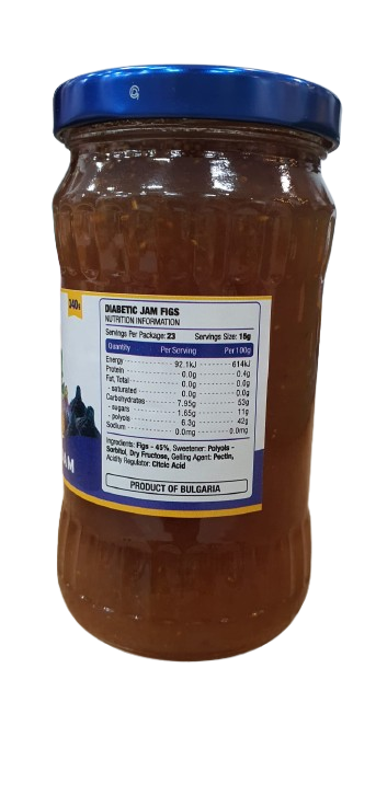 Jam And Jam Diabetic Jam Fig 340g