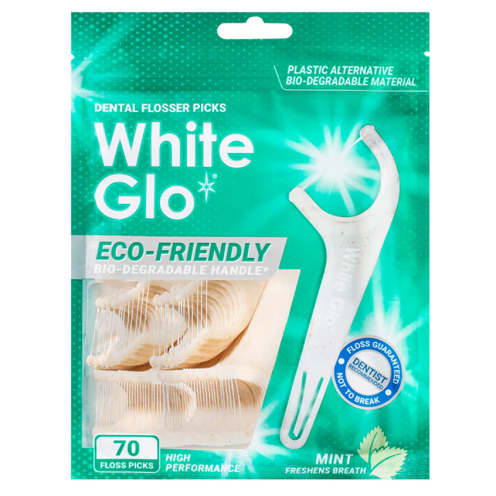 White Glo Dental Flosser Picks 70 Floss  picks