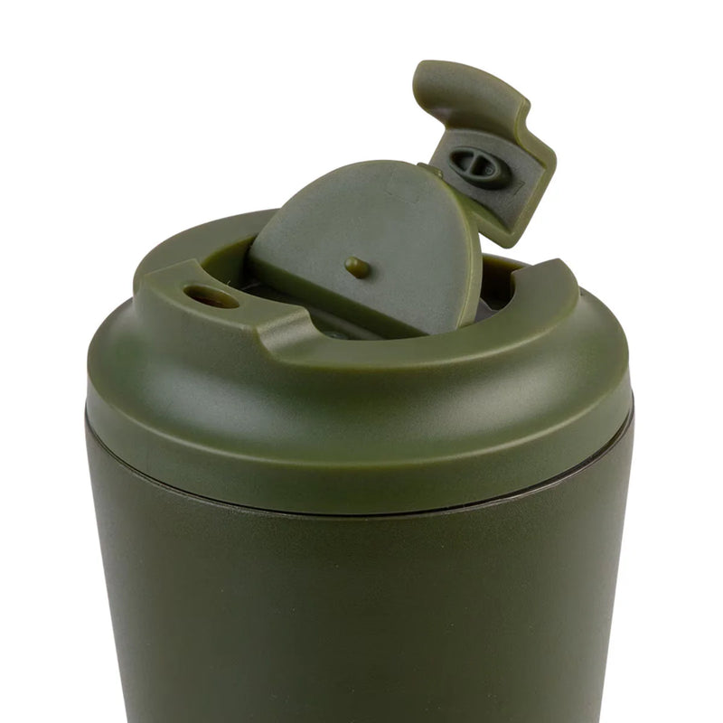 Oasis Ceramic Lined S/S D/Wall Insulated Coffee Cup Forest Green 360ml