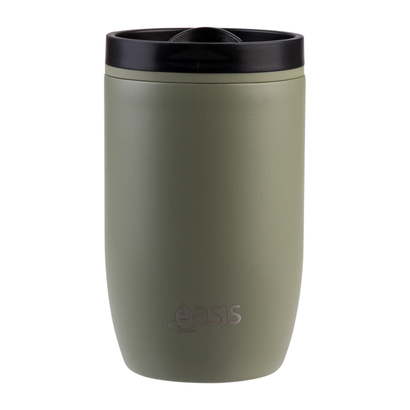 Oasis Stainless Steel Insulated Travel Cup 300ml - Olive Green
