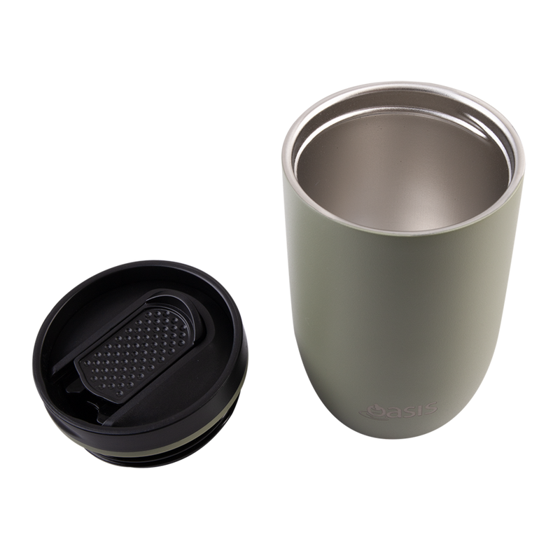 Oasis Stainless Steel Insulated Travel Cup 300ml - Olive Green