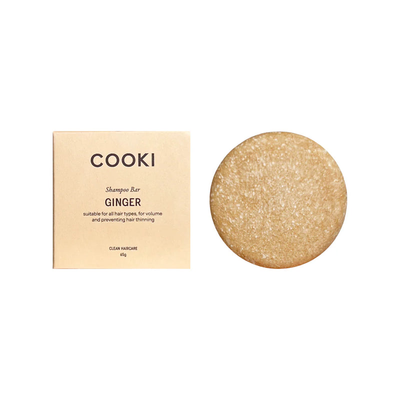 Cooki Haircare Ginger Shampoo Bar With Tin 65g