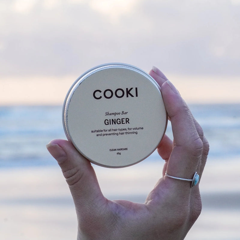 Cooki Haircare Ginger Shampoo Bar With Tin 65g