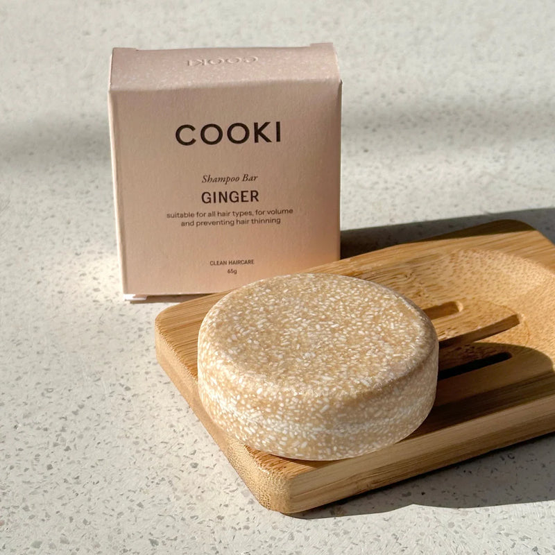 Cooki Haircare Ginger Shampoo Bar With Tin 65g