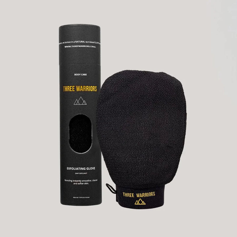 Three Warriors Exfoliating Glove – Reusable Body Exfoliator for Smooth & Tan-Ready Skin