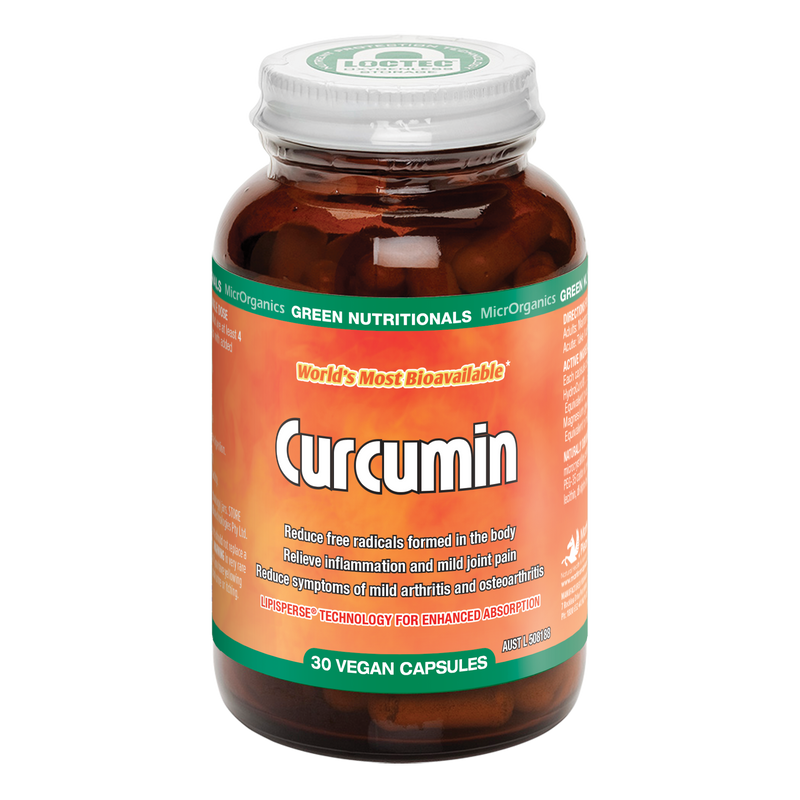 Green Nutritionals Bioavailable Curcumin 30 Vegan Capsules - High Absorption Antioxidant for Joint Pain & Inflammation Relief