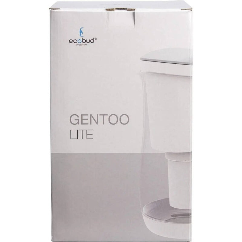 Ecobud Gentoo Plastic Water Filter Jug Grey & White 1.5L