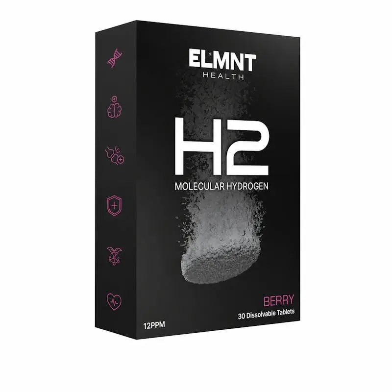 ELMNT H2 Hydrogen Water Tablets Berry 30 Blister Pack – Molecular Hydrogen Hydration Tablets