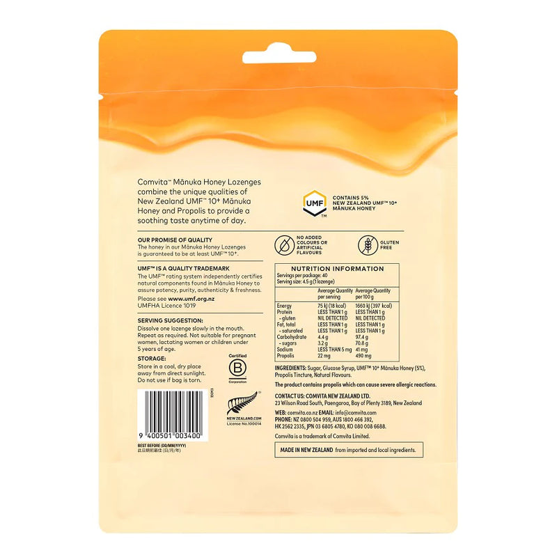 Comvita Manuka Honey Lozenges Lemon