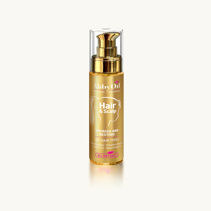AbbyOil Hair & Scalp Oil 30ml – Lightweight Abyssinian Oil for Nourished Scalp & Healthy, Shiny Hair