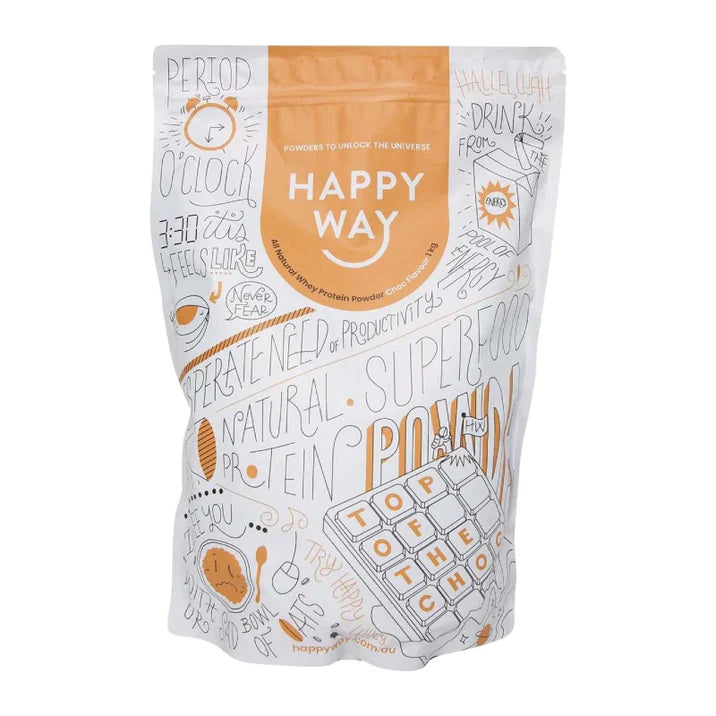 Happy Way Whey Protein Powder Chocolate 1kg