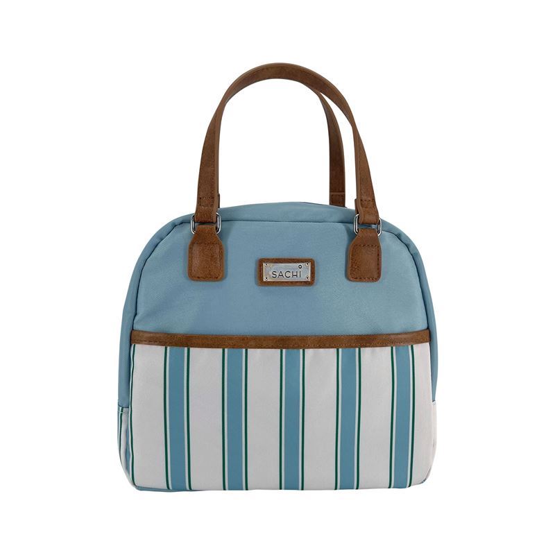 Sachi Insulated Lunch Bag – Hazy Blue Stripes