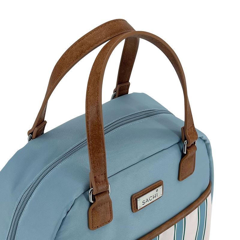 Sachi Insulated Lunch Bag – Hazy Blue Stripes