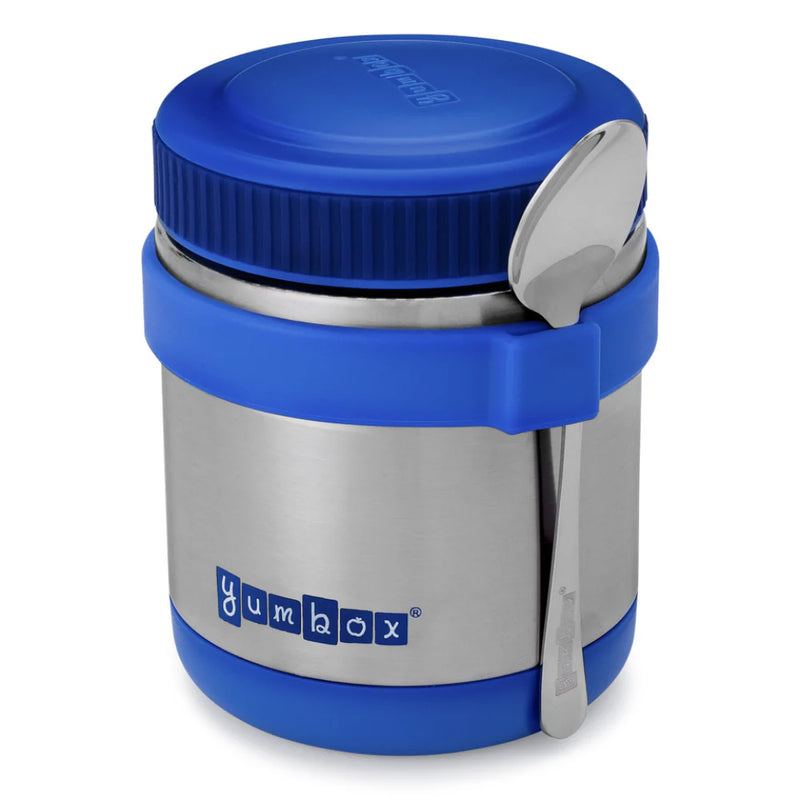 YumBox Zuppa S/S Triple Wall Ther Food Jar w Spoon 420ml (Neptune Blue)