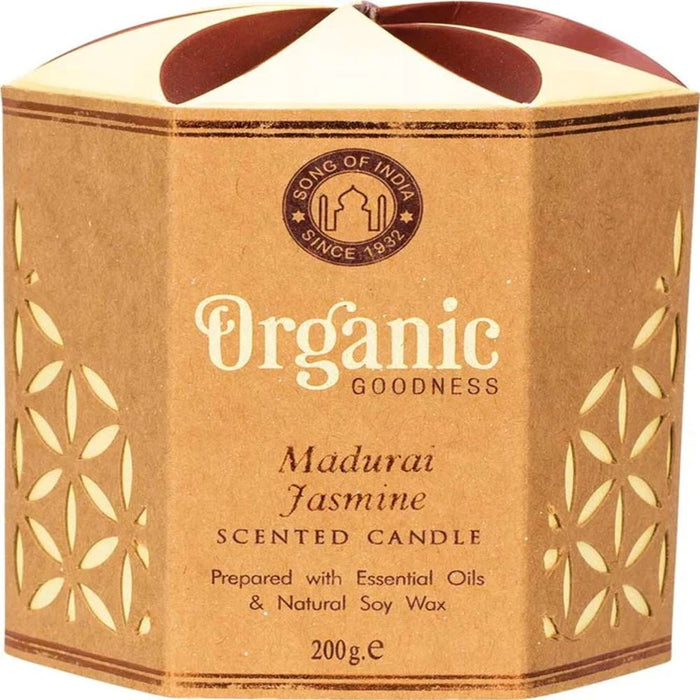 ORGANIC GOODNESS Wax Candle Madurai Jasmine 200G