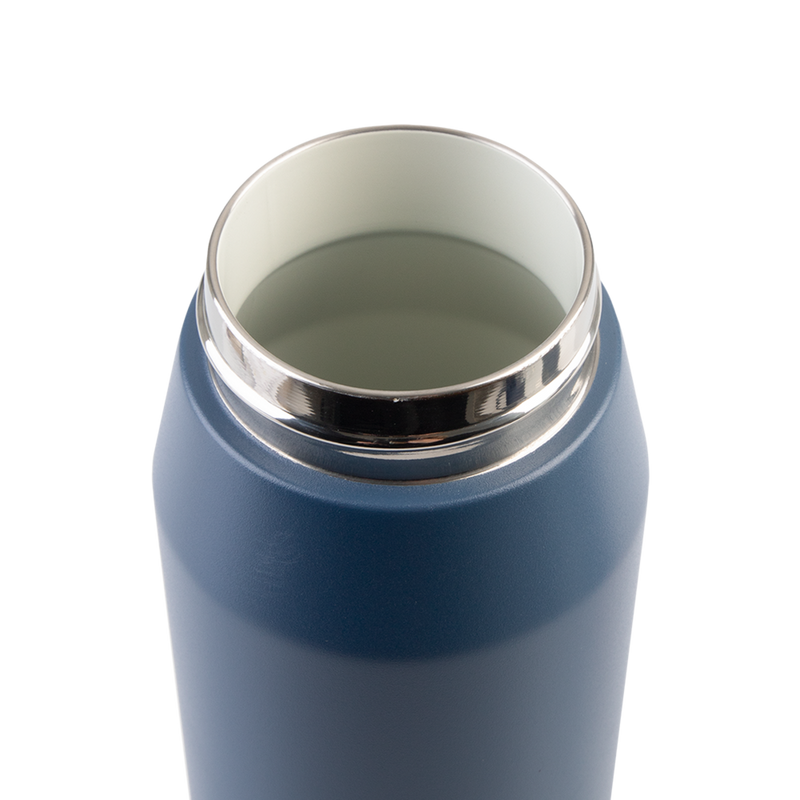 Oasis Ceramic Lined S/S Wall T/Wall INS. Capri Drink Bottle W/ Quick Release Lid 750ml (Indigo)