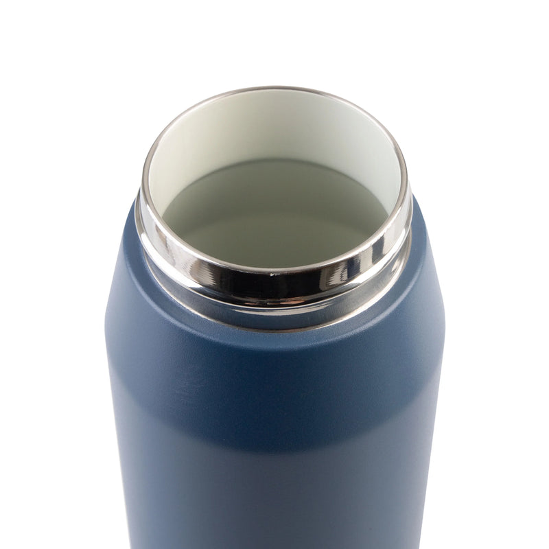 Oasis Ceramic Lined S/S Wall T/Wall INS. Capri Drink Bottle W/ Quick Release Lid 750ml (Indigo)
