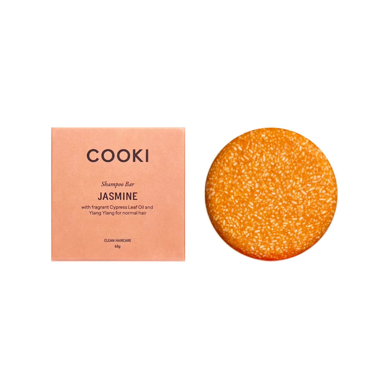 Cooki Haircare Jasmine & Cypress Shampoo Bar With Tin 65g