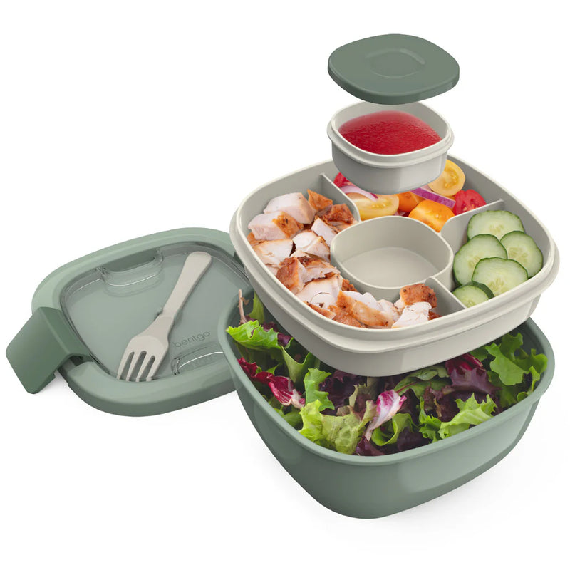 Bentgo All-In-One Salad Container Khaki Green