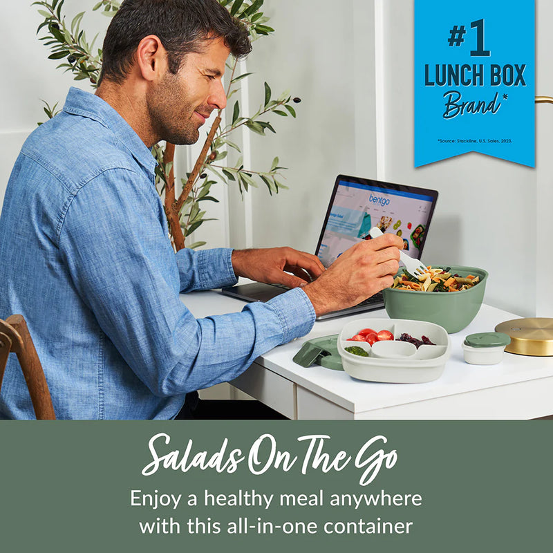 Bentgo All-In-One Salad Container Khaki Green