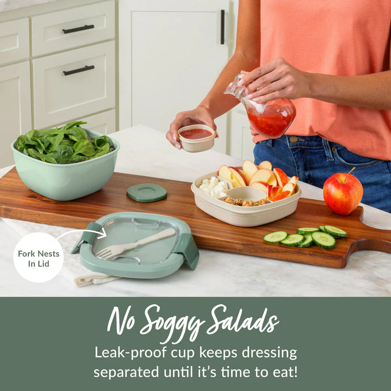 Bentgo All-In-One Salad Container Khaki Green
