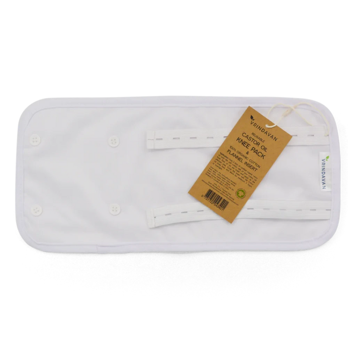 Vrindavan Castor Oil Knee Pack White