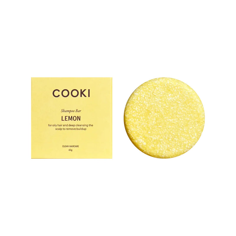 Cooki Haircare Lemon Shampoo Bar With Tin 65g