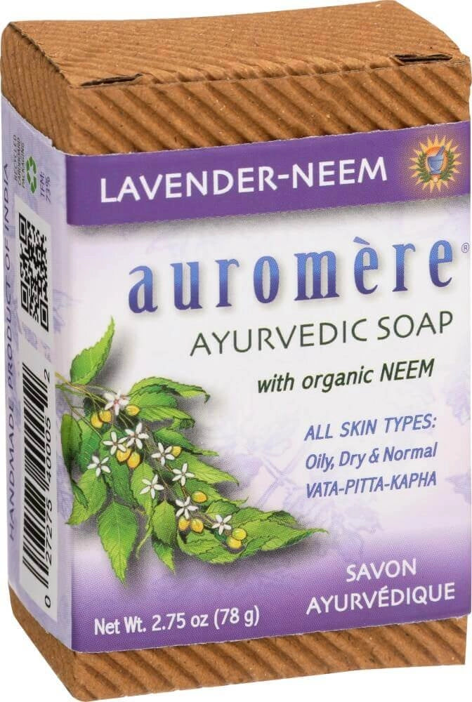 Auromere Ayurvedic Soap with Neem Lavender 78g