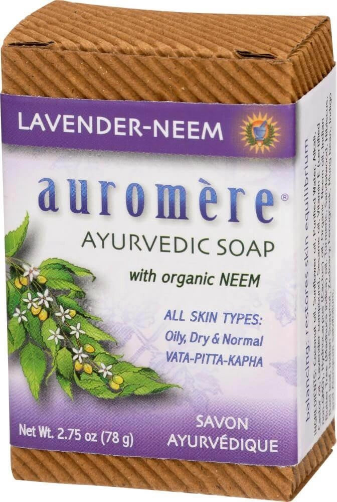 Auromere Ayurvedic Soap with Neem Lavender 78g