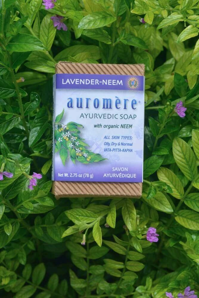 Auromere Ayurvedic Soap with Neem Lavender 78g