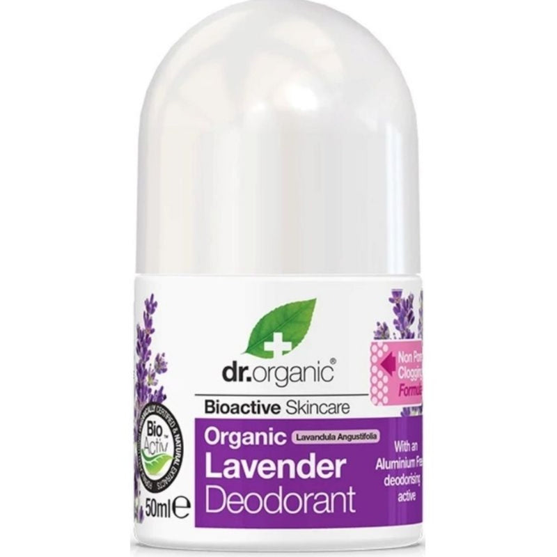 DR ORGANIC Rollon Deodorant Organic Lavender 50ml